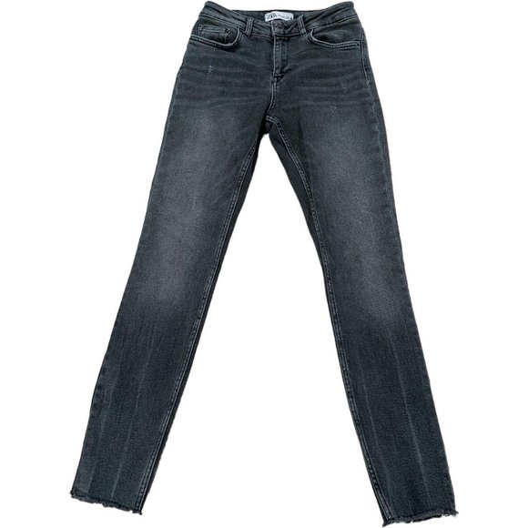 Grey Zara Skinny Jeans Size US 4 - Picture 2 of 4